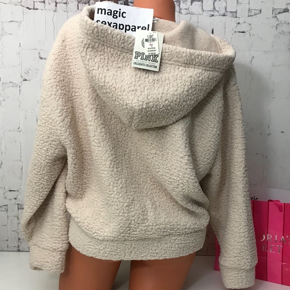 VS PINK S UNLV REBELS SHERPA LOGO HOODIE REBELS - Picture 2 of 2